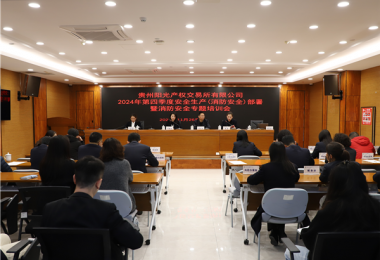貴州陽光產(chǎn)權交易所2024年第四季度安全生產(chǎn)（消防安全）暨消防培訓會
